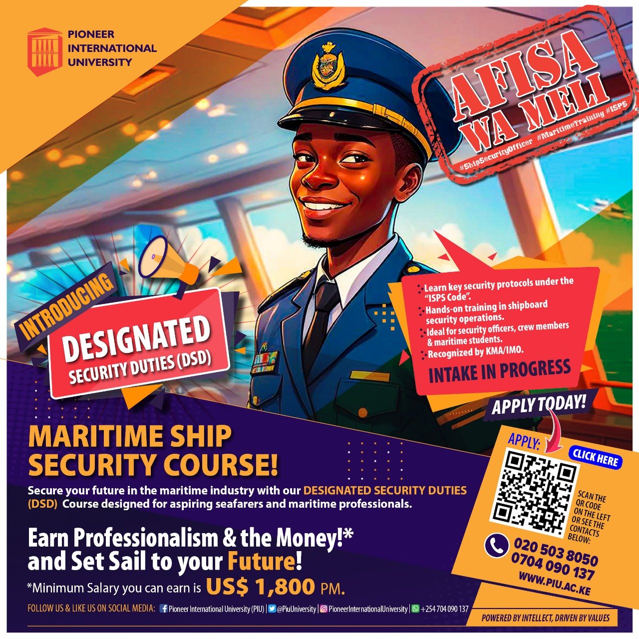 A ship officer on duty